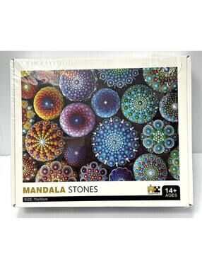 Mandala Stones 1000 Piece Jigsaw Puzzle - 70x50cm - NEW/Sealed